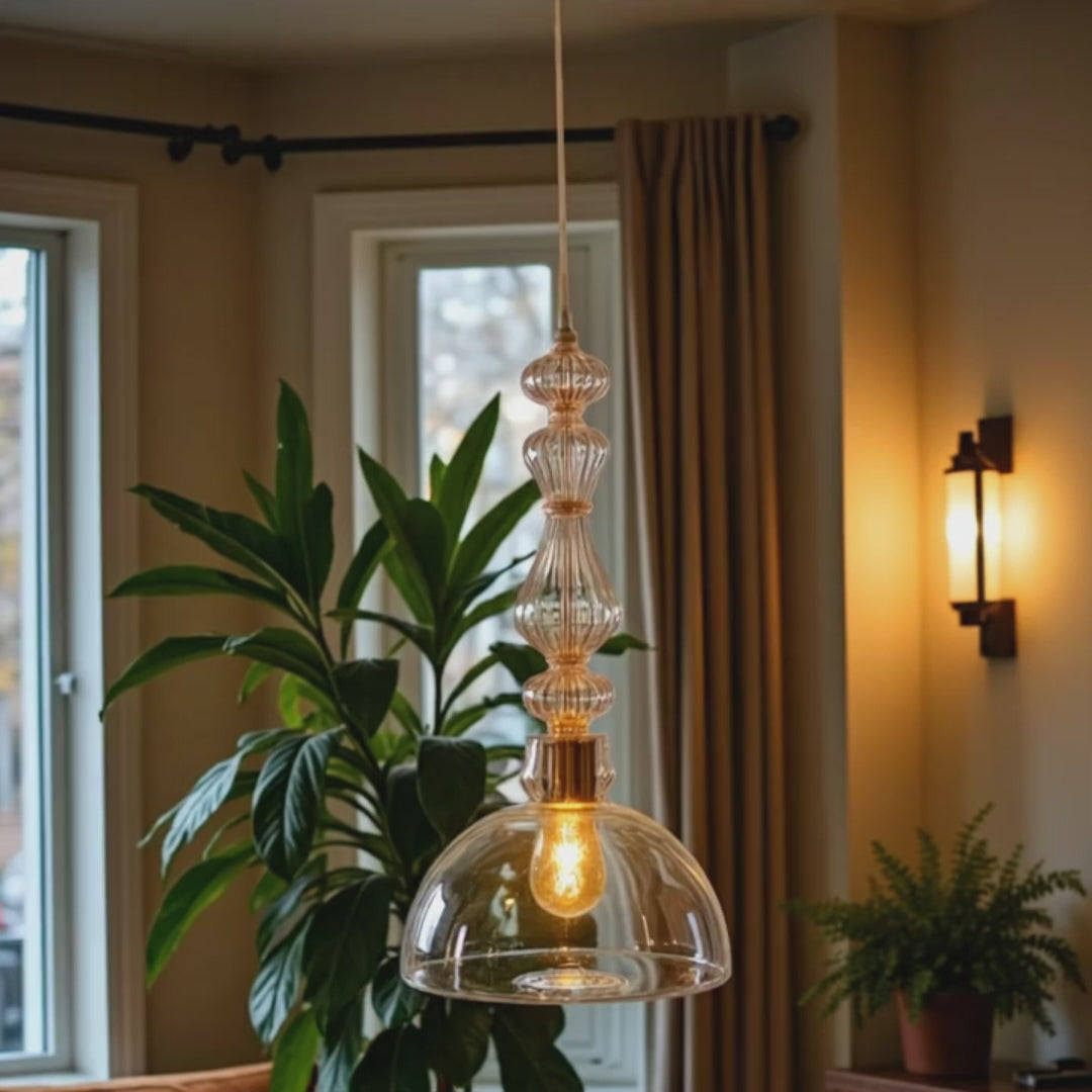 Blown Glass Pendant Light